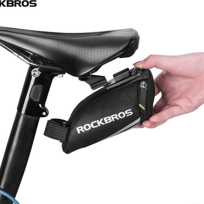 Grab Medan Tas Sepeda Mini Bicycle Saddle Rear Bag C28-1 - Black not Topeak Rockbros Original