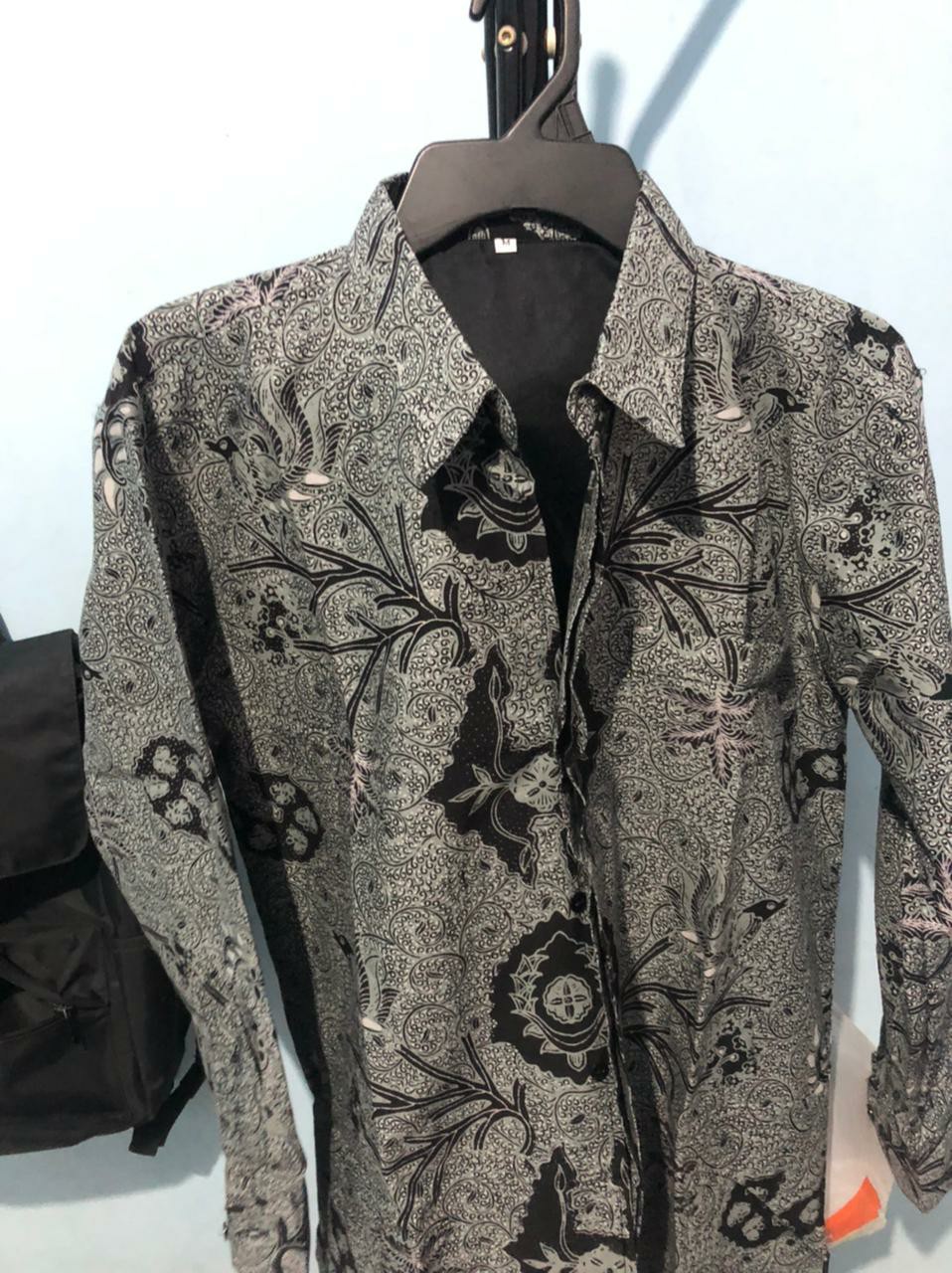 Atasan Kemeja Batik Pria Lengan Panjang Premium Damarlangit Full Furing Rajasakti Solo Ori
