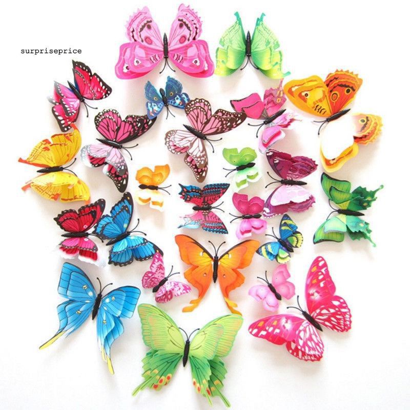 JAM DINDING AESTHETIK HIASAN DINDING JAM HIASAN DINDING JAM UNIK DAN MENARIK-Kupu-kupu