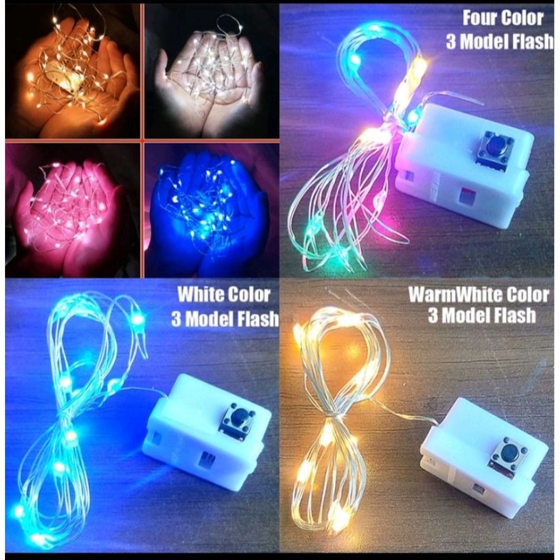 LED kawat Tumblr rainbow 1 meter, 1 Koli (isi 2000 pcs)