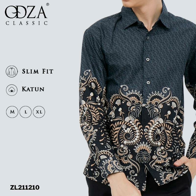 Jual BAJU BATIK PRIA/BATIK PRIA LENGAN PANJANG/BATIK SLIMFIT PRIA/BATIK