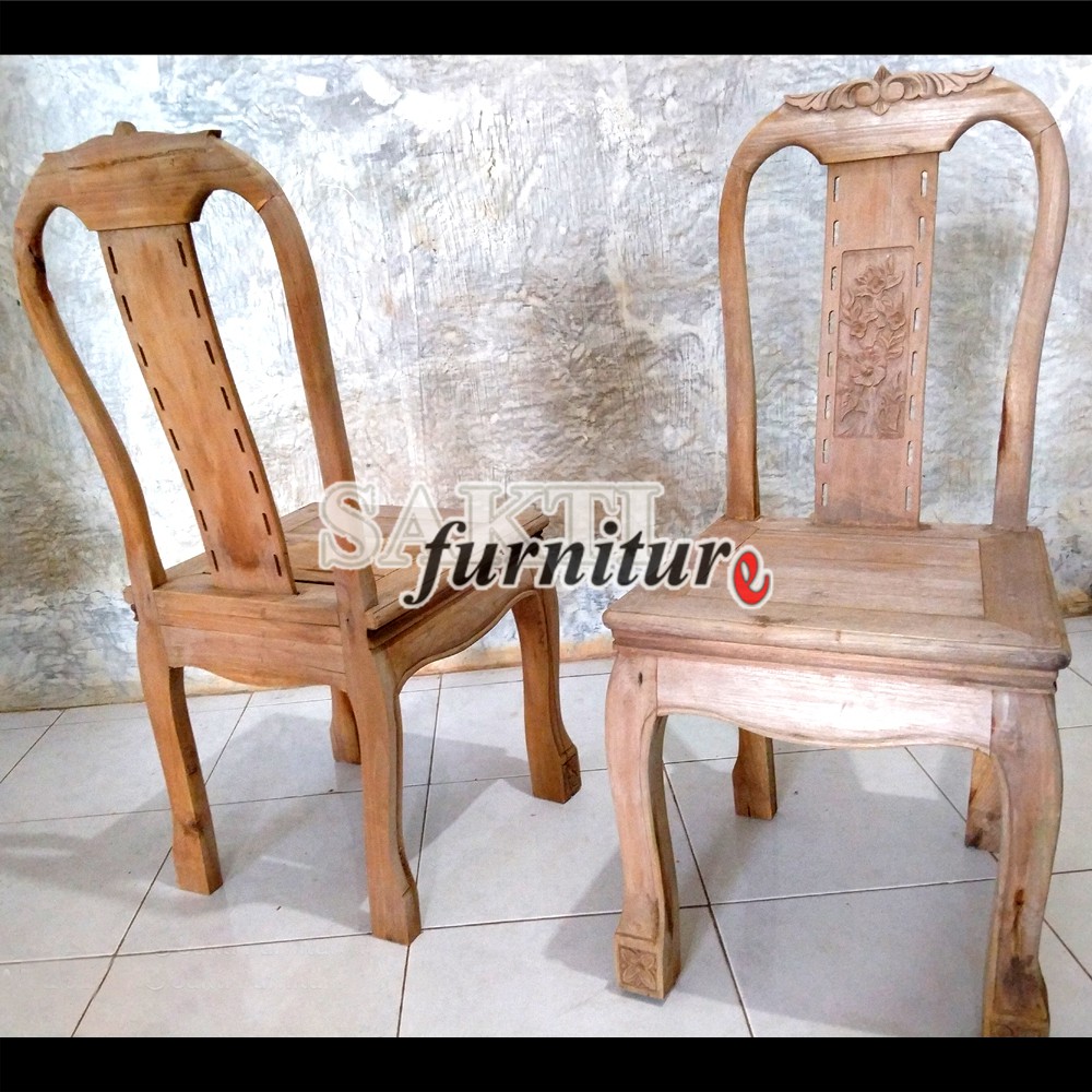 Meja Makan Jati Minimalis Model Kursi Bonsai