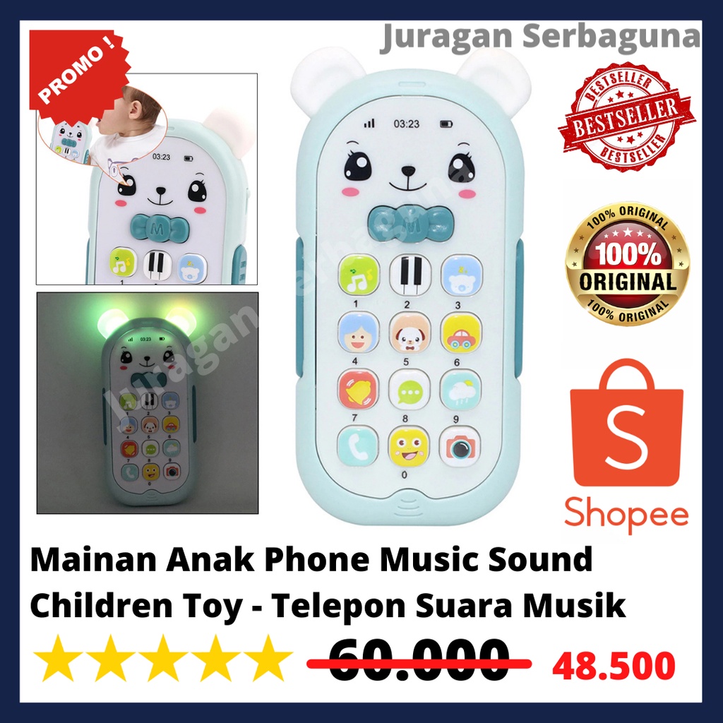 Mainan Anak Phone Music Sound Children Toy - Telepon Suara Musik