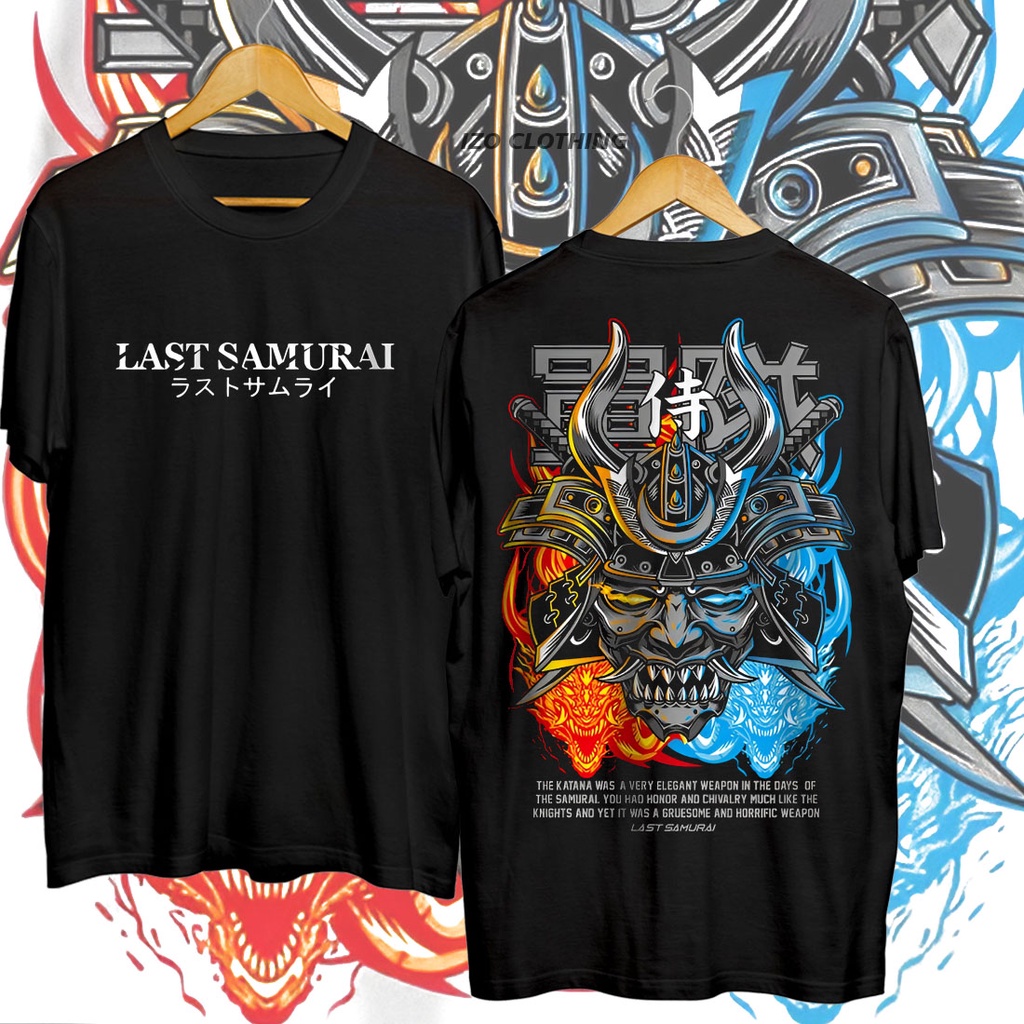 Kaos Distro Smurai T-Shirt Samurai Keren Kaos Distro Sukajan Terbaru Kaos Casual Pria Wanita