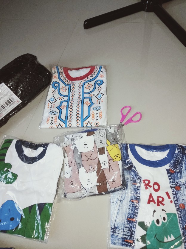 Setelan Baju Anak Anak Usia 6-24 Bulan Batik Koko Lis Biru