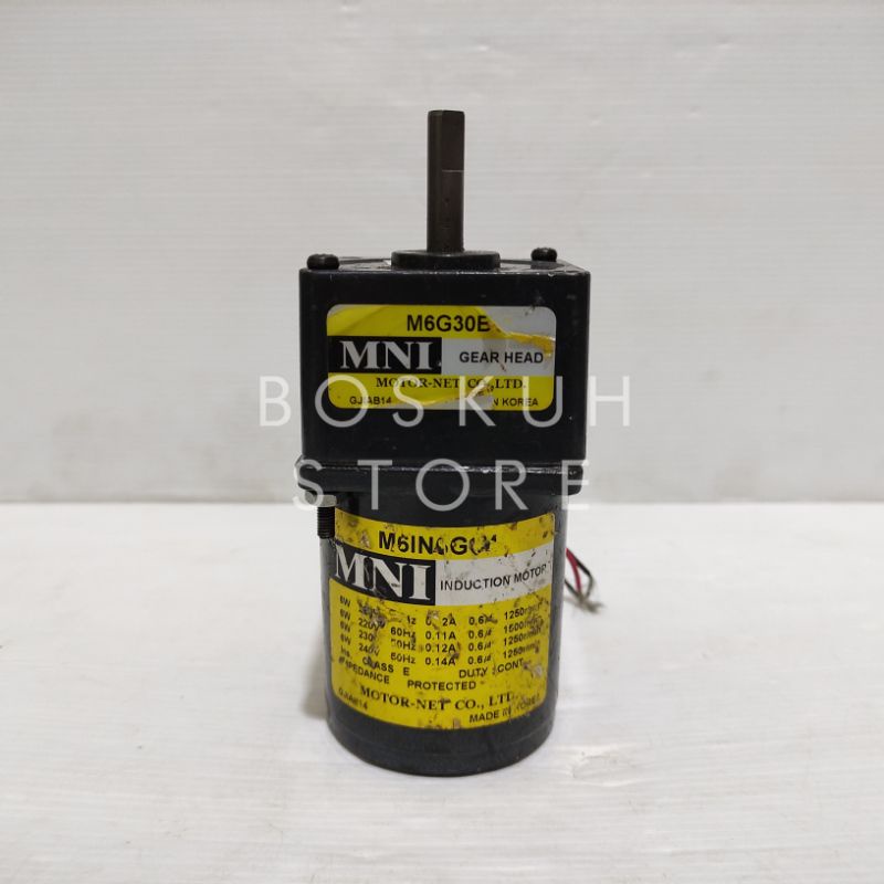 AC MOTOR GEARBOX DINAMO MOTOR 220V AC RATIO 1:30 50RPM