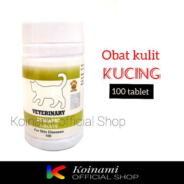 DERMAPRO cat 100 tablet / raid all / veterinary / obat jamur scabies gudig / kulit / kucing