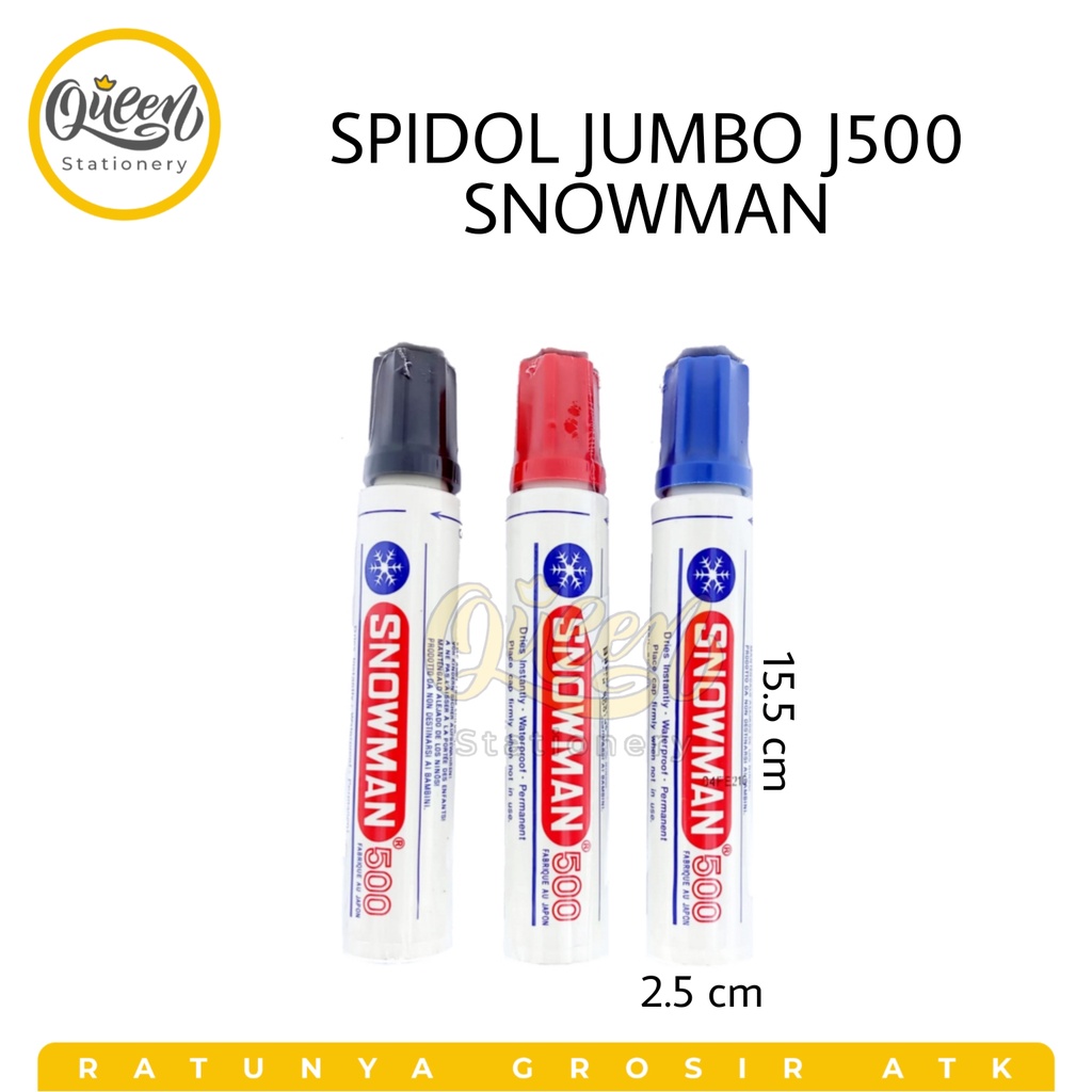 

1 PCS SPIDOL JUMBO J500 SNOWMAN / SPIDOL BESAR SNOWMAN / SPIDOL KARUNG