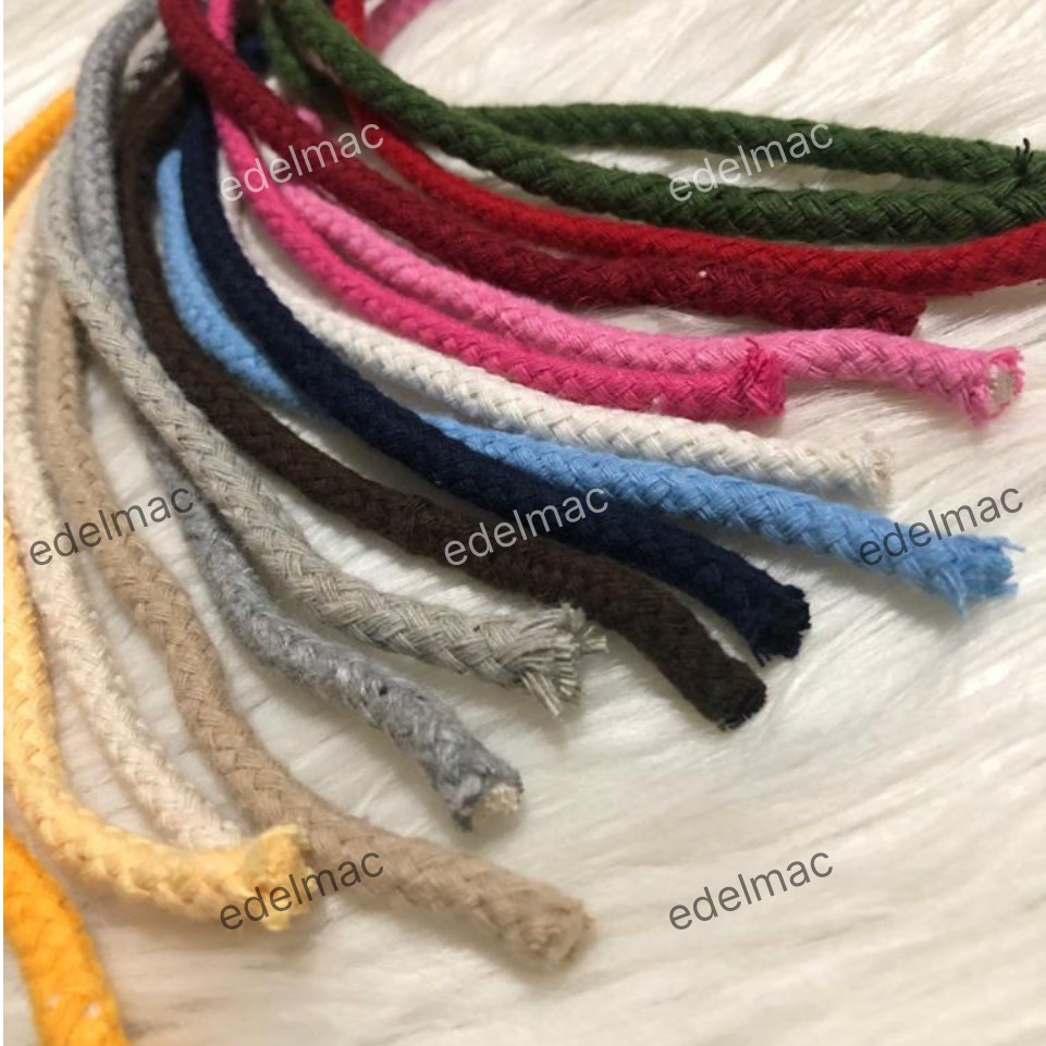 Ecer Tali Katun Macrame | Braided Cotton Rope Natural