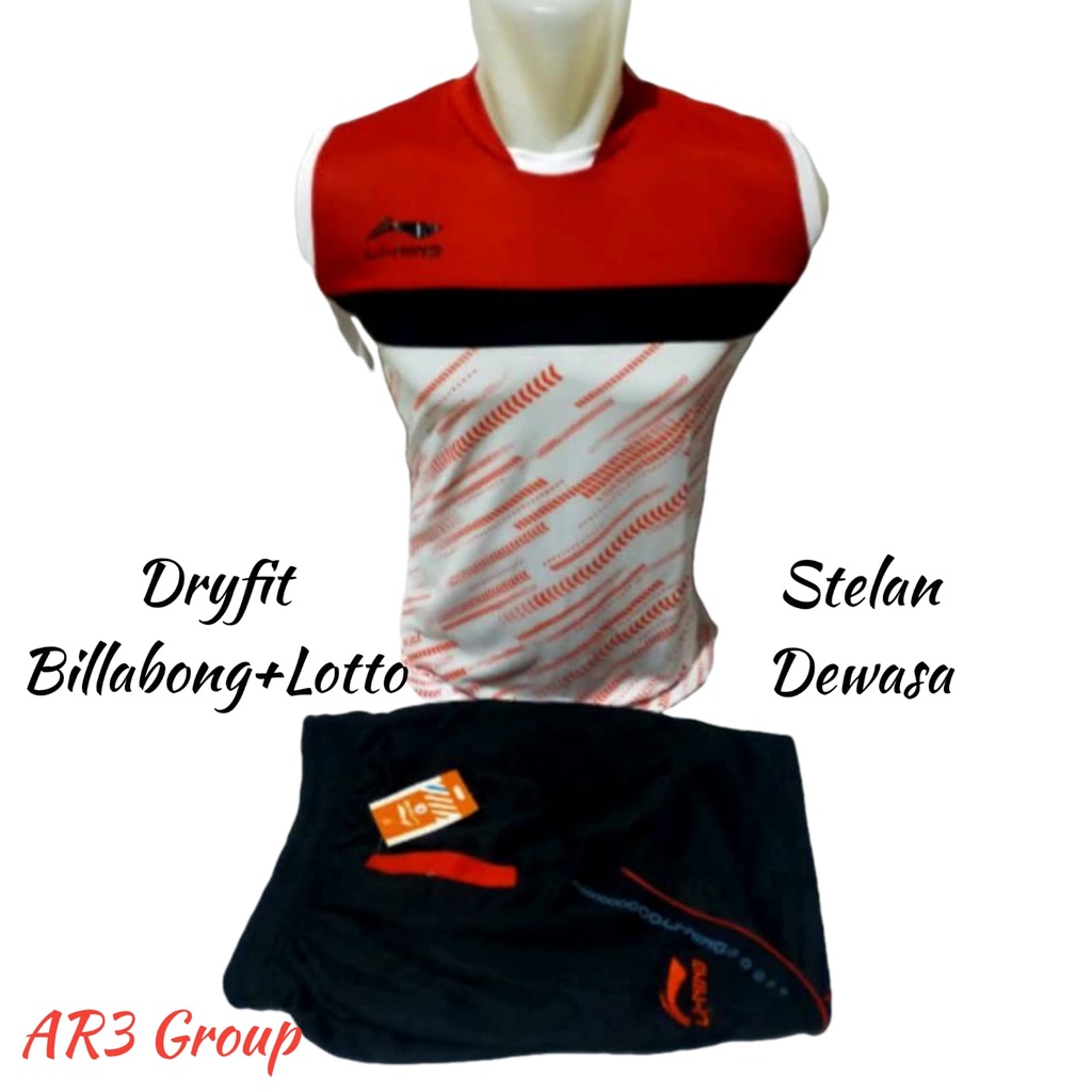 Stelan olahraga pria/wanita baju badminton baju bulutangkis baju volly olahraga motif terbaru