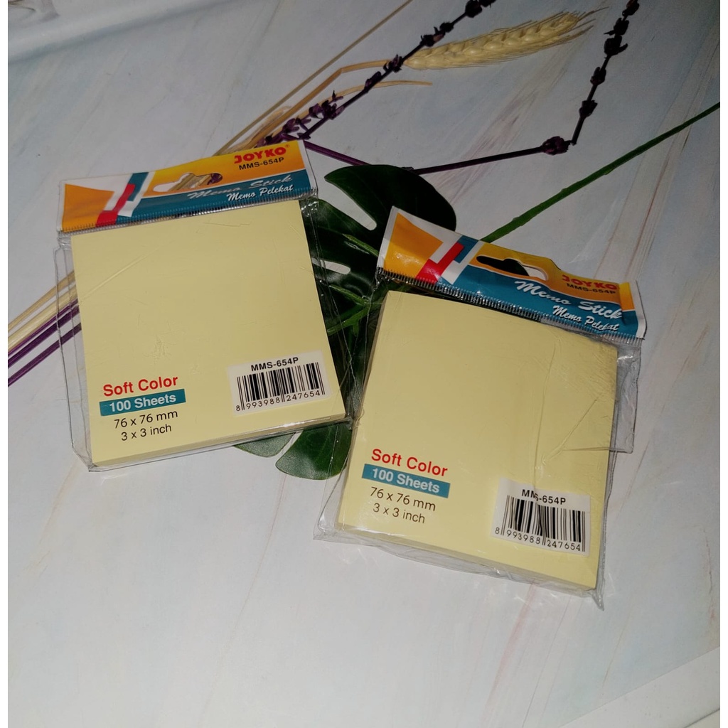 Jual STICKY NOTES 654P UKURAN 75mm x 75mm 100 LEMBAR JOYKO Shopee