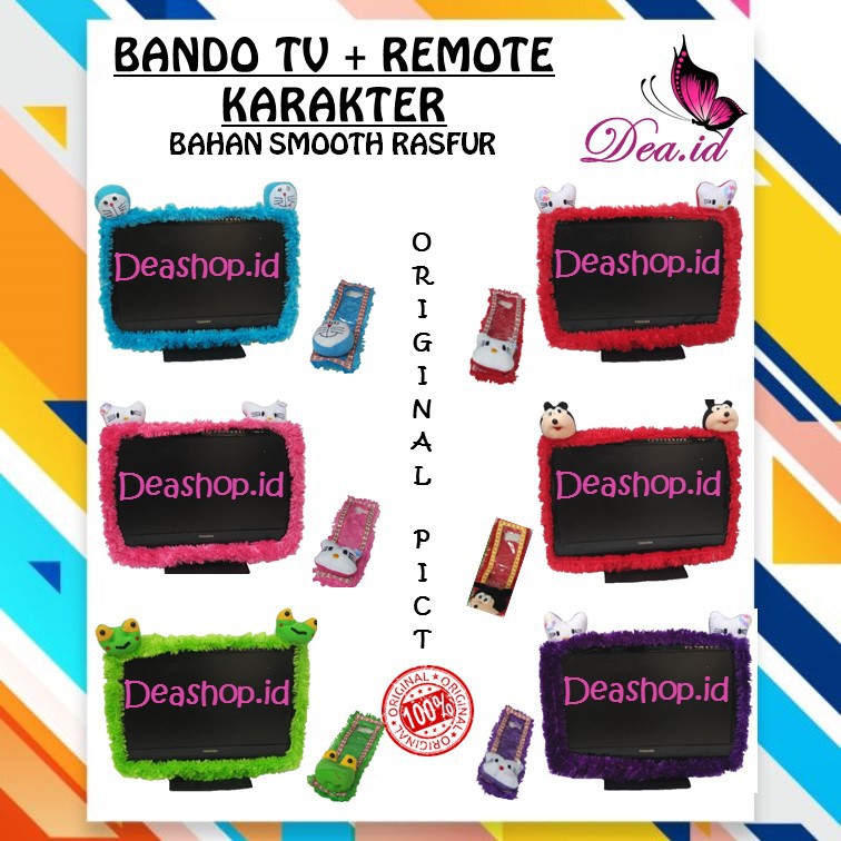 [DEASTORE] BANDO SARUNG TV LCD LED UKURAN 14 - 43 INCH + REMOTE ALL SIZE