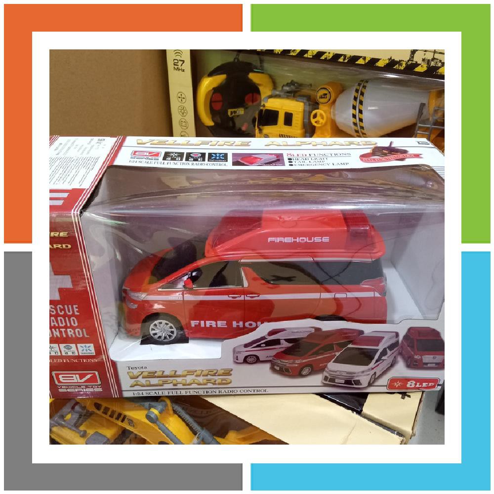 Mainan RC R C Remote Control Mobil Pemadam Ambulance Vellfire Alphard - Merah
