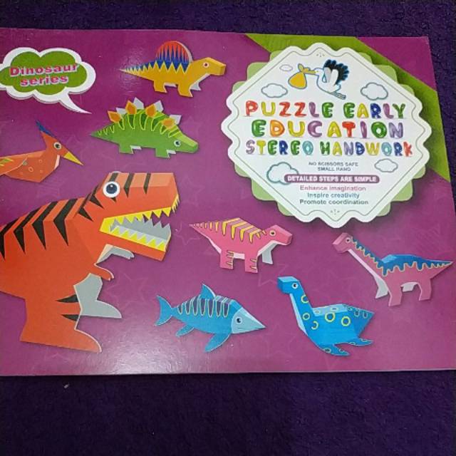 Puzzle book "Dinosaur series"