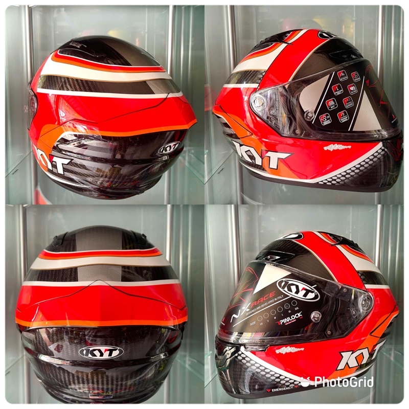 HELM KYT NX RACE CARBON-NX RACE REPLICA MICHAEL PIRRO-KYT CARBON