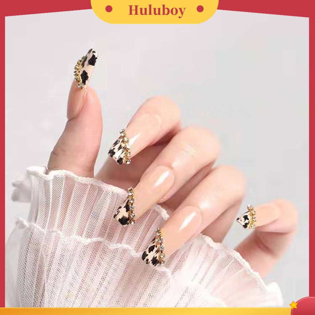 Huluboy Huluboy♡ 12pcs / Set Rantai Metal Lebar Aplikasi Nail Art / Manicure