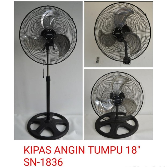 (PENGIRIMAN KHUSUS JNE/JNT) Kipas Angin Berdiri Sanex 18 Inch 3 in1 SN 1836