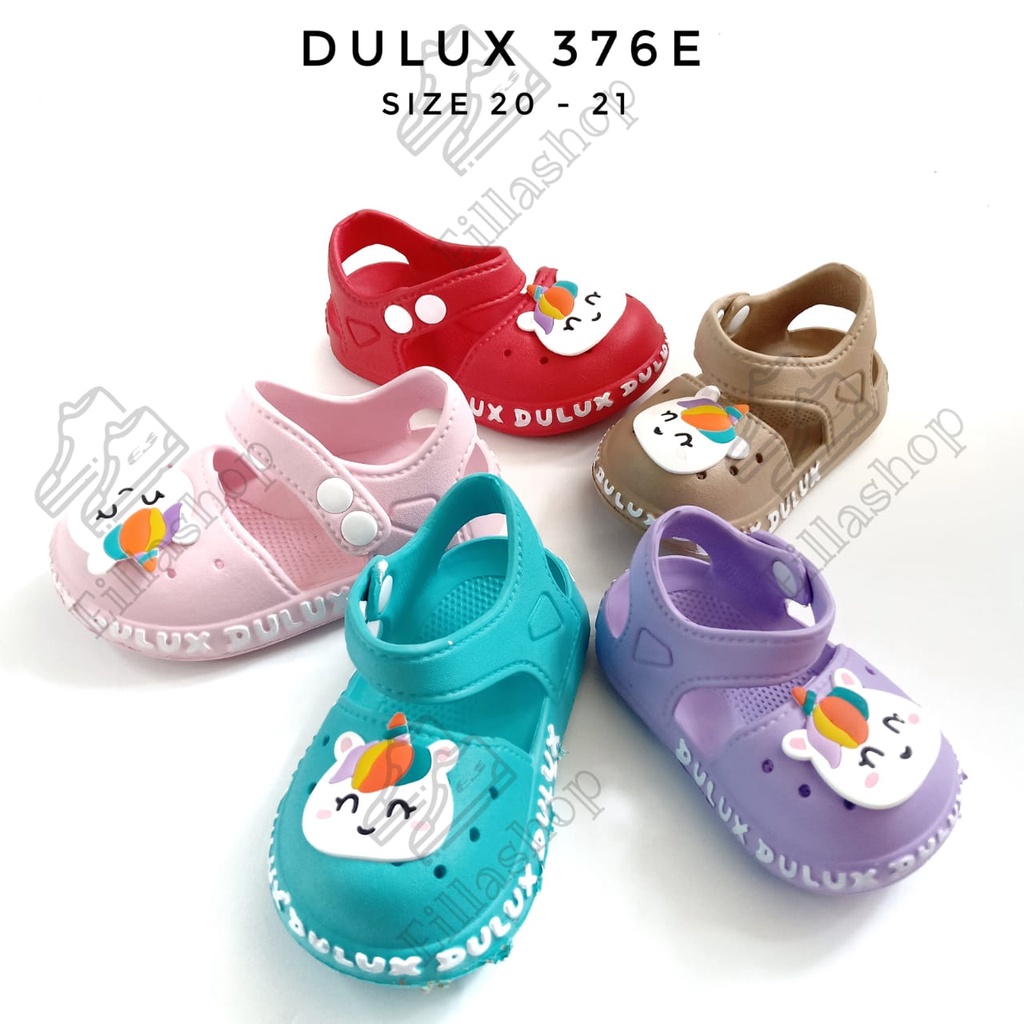 Sandal Anak Perempuan Lucu motif Unicorn Dulux 376E