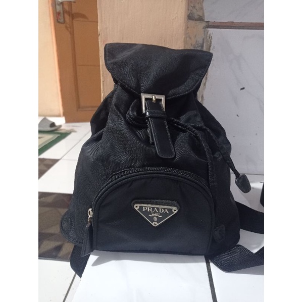 Tas Ransel Mini Prada