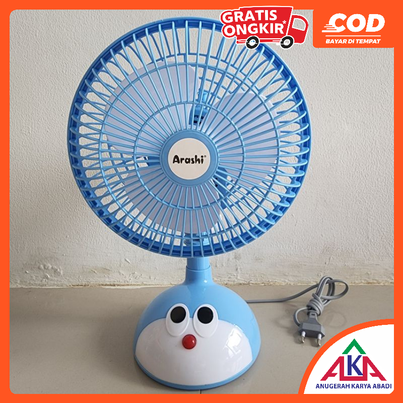 Kipas Angin Listrik Karakter Meja Dinding Desk Wall Fan Hyperlite Arashi 8 inch