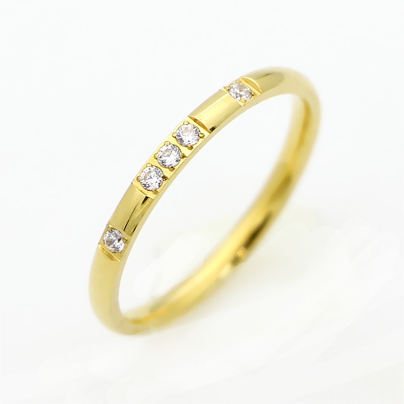 Cincin Titanium Mini Korea Wanita CK102 warna rose gold bisa untuk cincin kawin nikah fashion simple