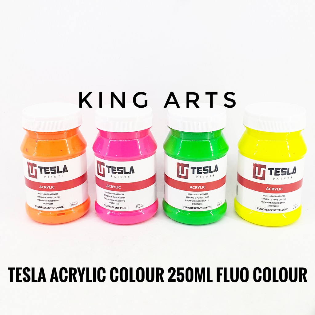 

Tesla Acrylic Colour 250ML - Fluorescent Colour