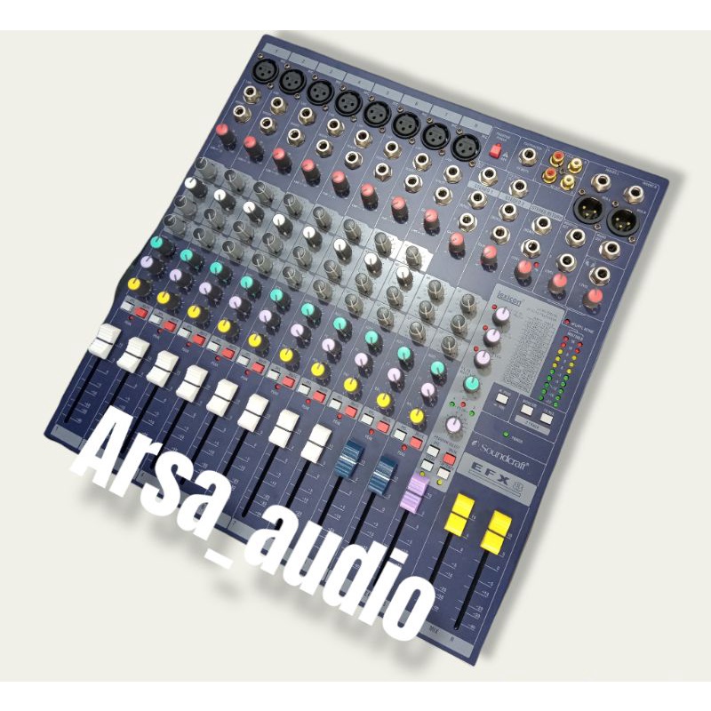 mixer soundcraft 8 chanel efx 8 mixer audio