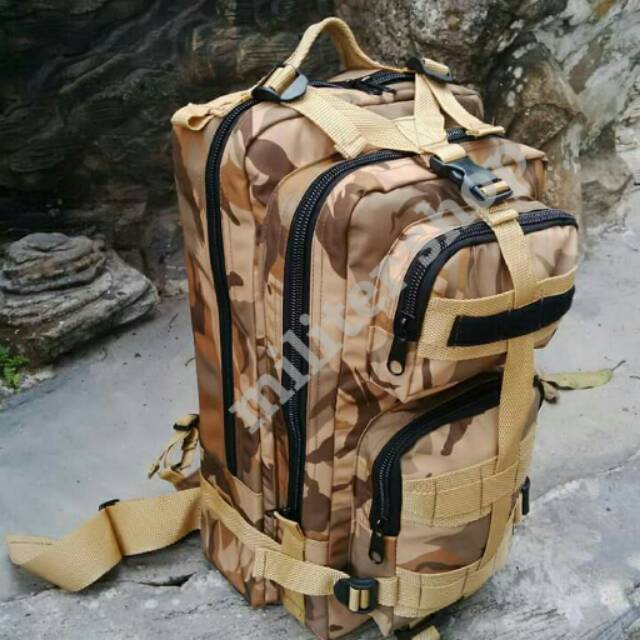 Tas Punggung Lebanon/Ransel Loreng Unifil/ARMY/PBB/TACTICAL/AIRSOFT/PERBAKIN/POLISO/BRIMOB