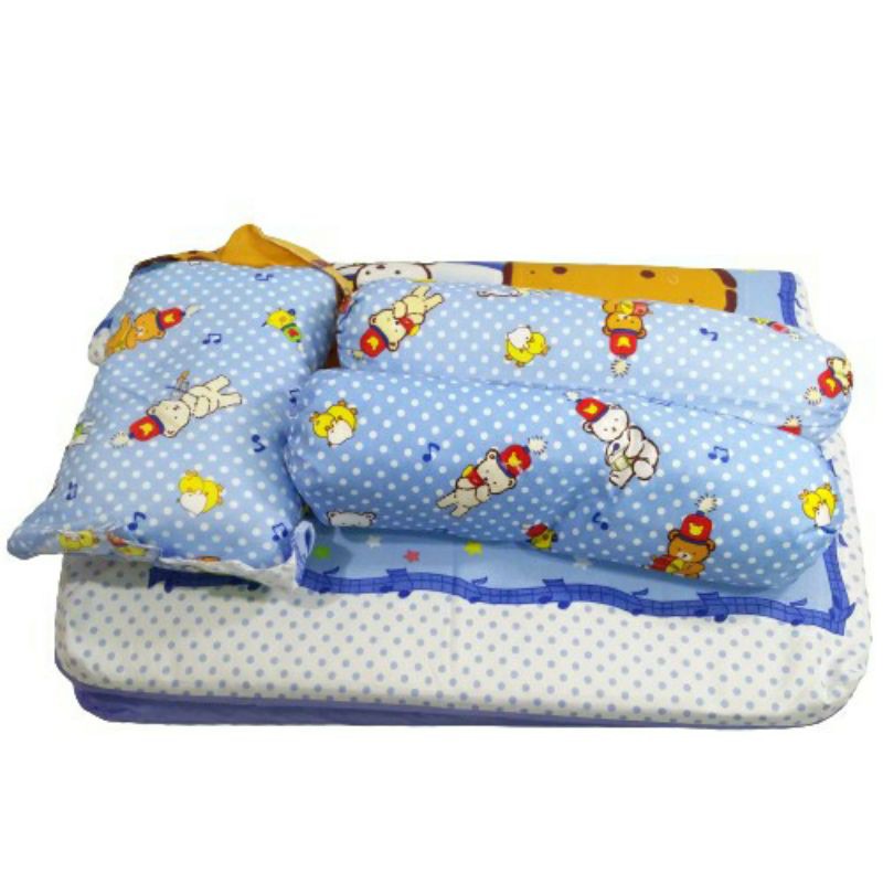 CHEKIDDO-KASUR BAYI SET BANTAL GULING-MATRAS BAYI + 2GULING 1 BANTAL-KASUR BAYI MURAH