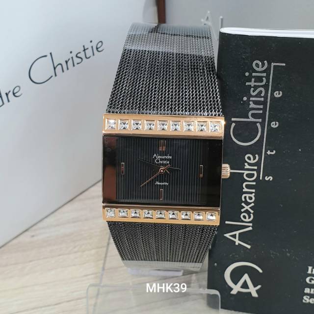 JAM TANGAN ALEXANDRE CHRISTIE AC 2778 LH BLACK ROSEGOLD