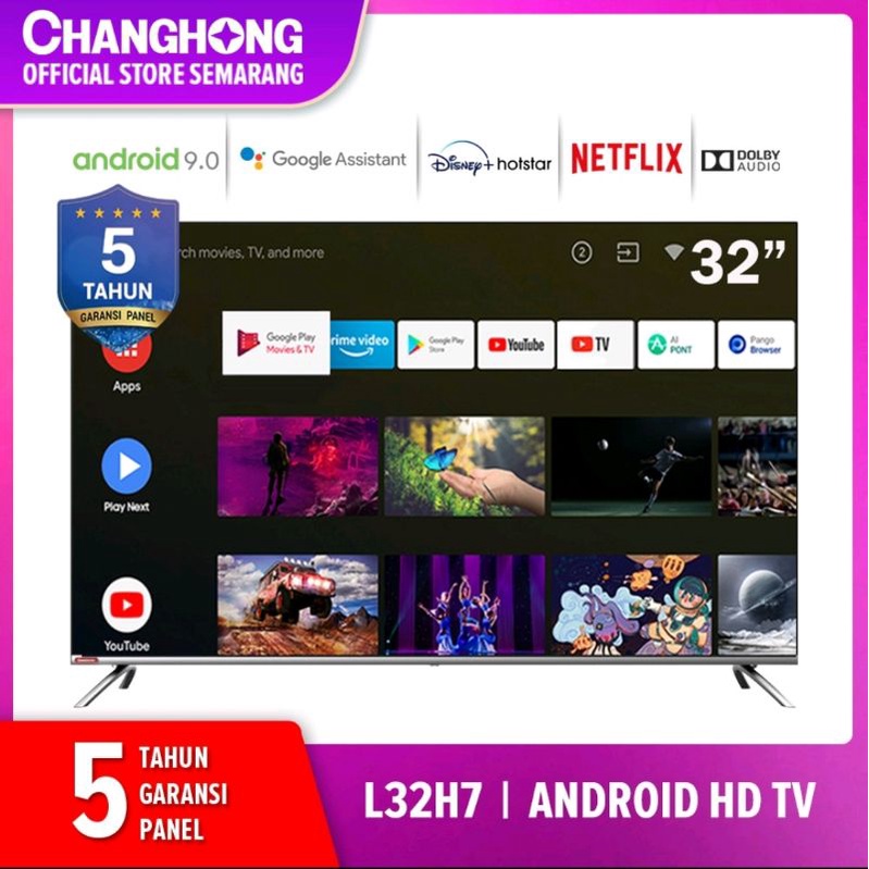 CHANGHONG LEDTV 32 INCH androidtv tipe L32h7