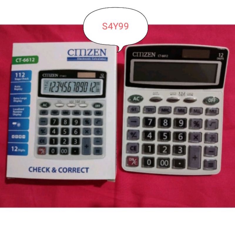 

Calkulator CMZEN CT-6612 (12digit)