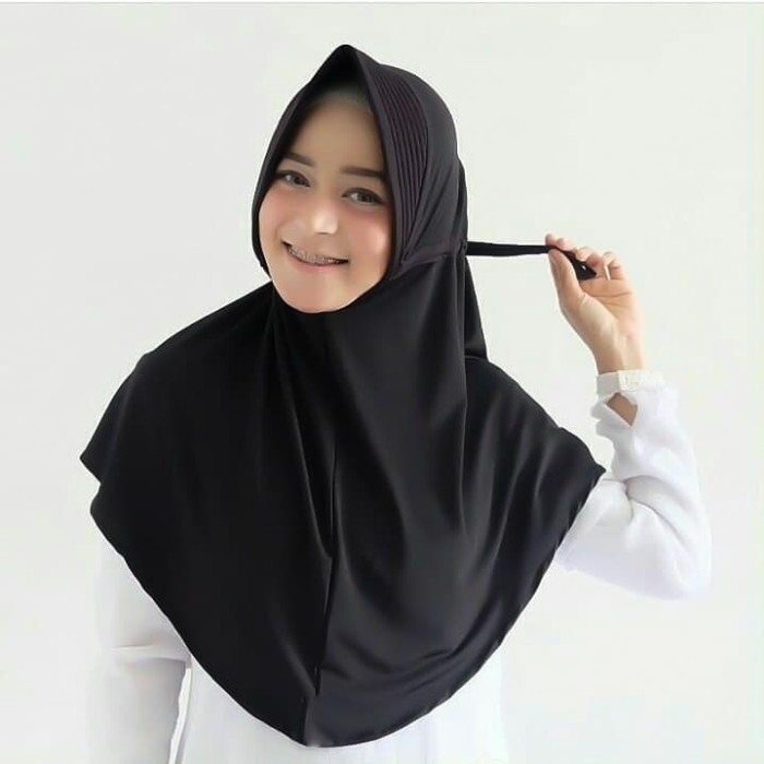 Jilbab Serut Polos Jokowi Jersey