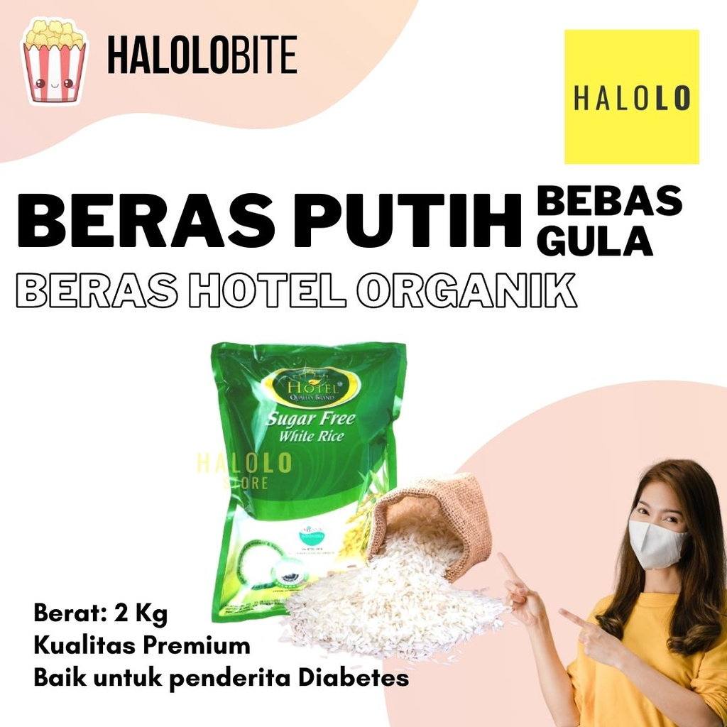 

Beras Diabetes Beras Putih BEBAS GULA BERAS HOTEL Organik Free Sugar