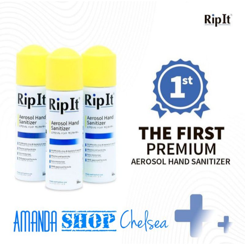 Rip It Aerosol Hand Sanitizer 50 ml