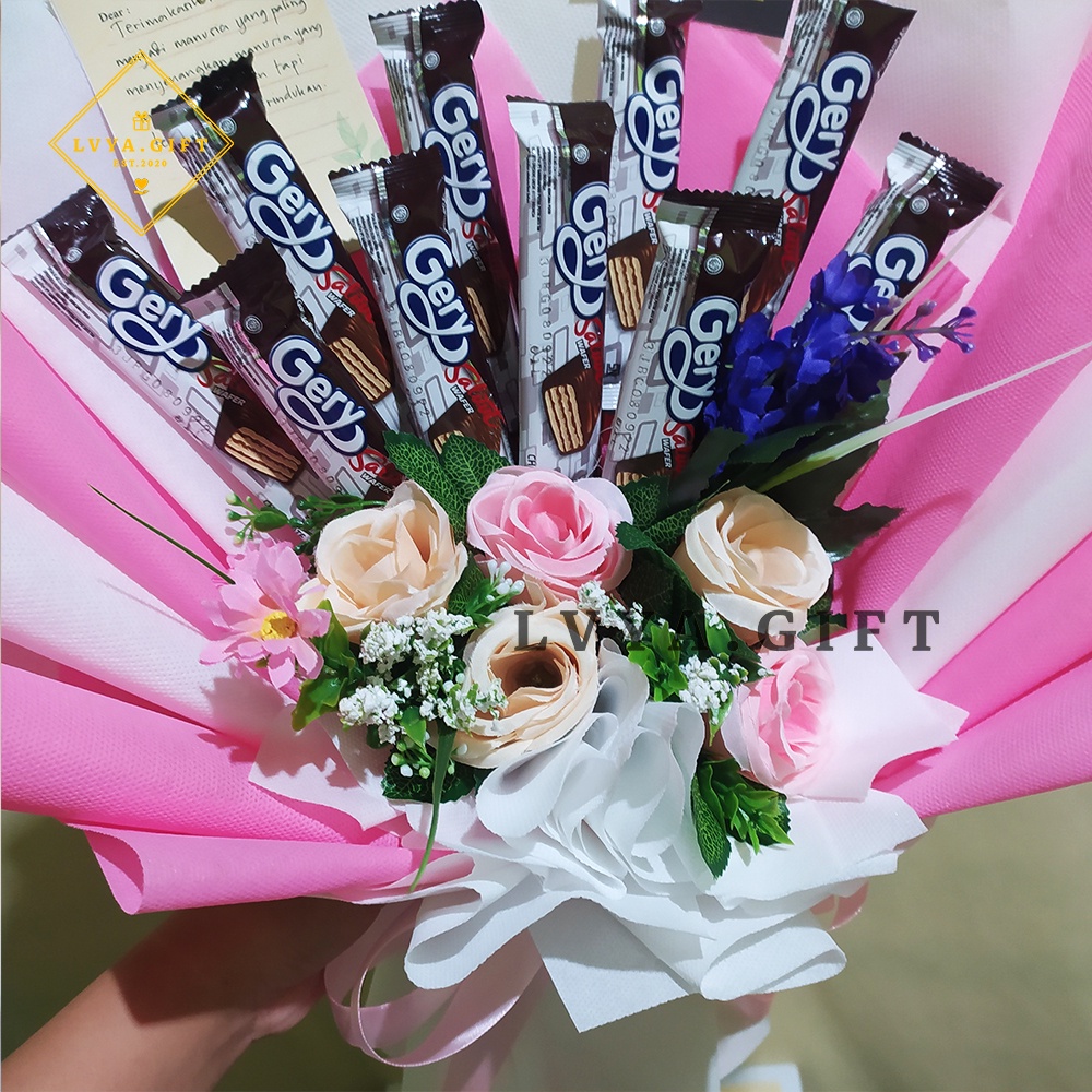 {GS0002} Buket snack mix artificial flower | Buket nextar | Buket bunga artificial mix snack |  Buket bunga mix snack | Buket bunga | Buket bunga palsu