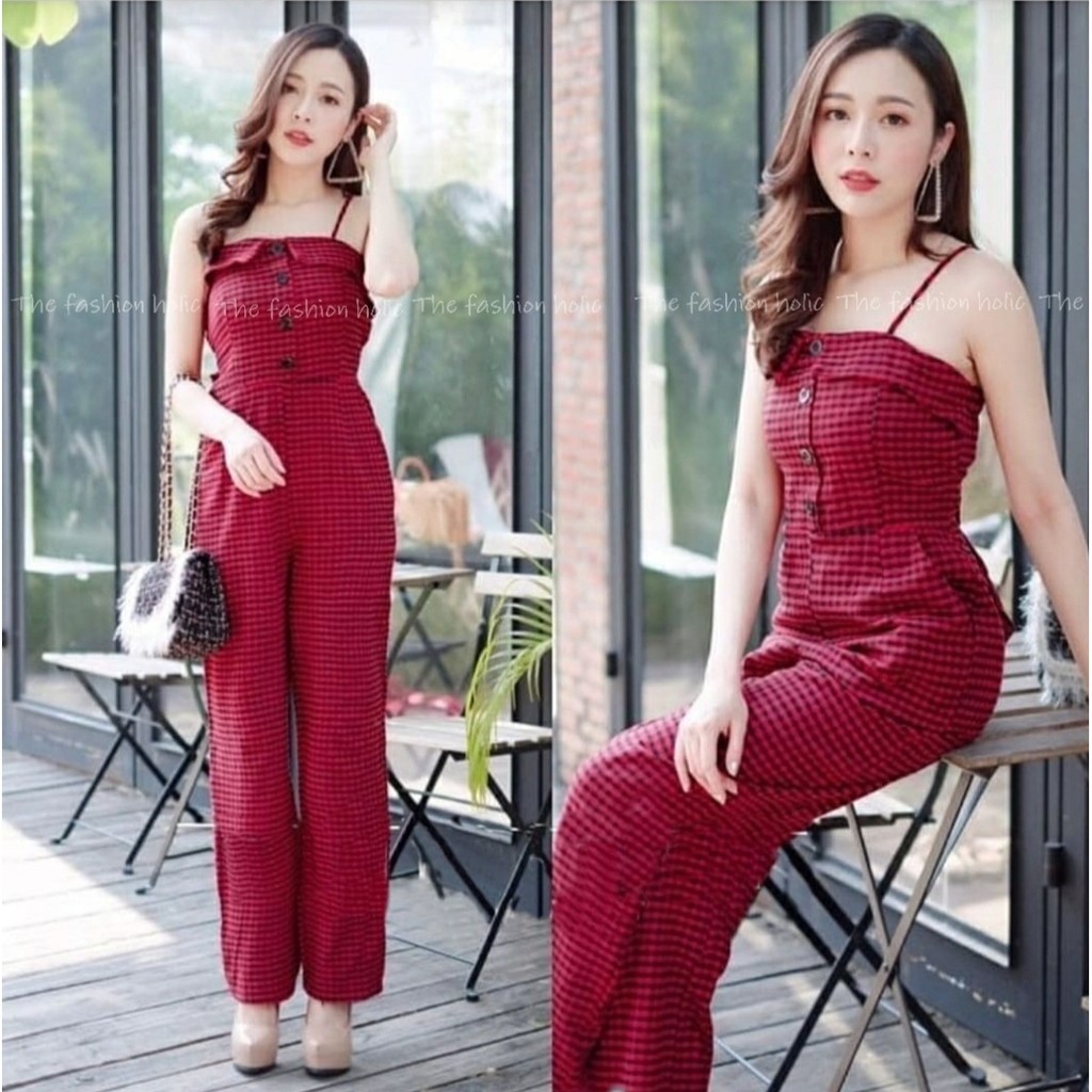 [VLFK] Js Bangkok Wanita Dewasa / Jumpsuit Kotak / Korea Jumpsuit / Pakaian Jumpsuit Wanita / Jumpsuit