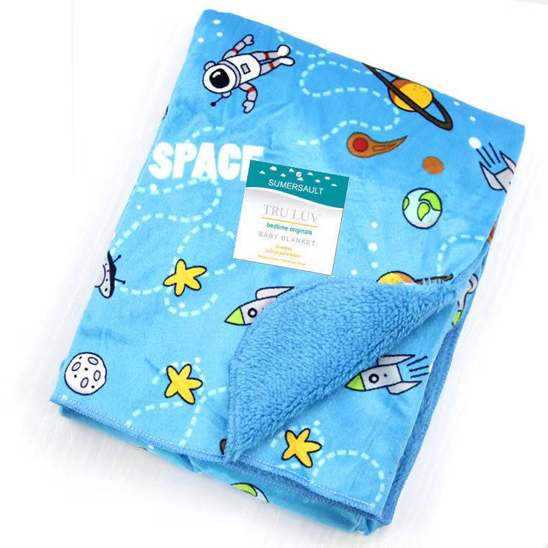 Selimut Bayi baby swaddle bedong bayi tanpa topi bayi Newborn Blanket Double Fleece girl boy