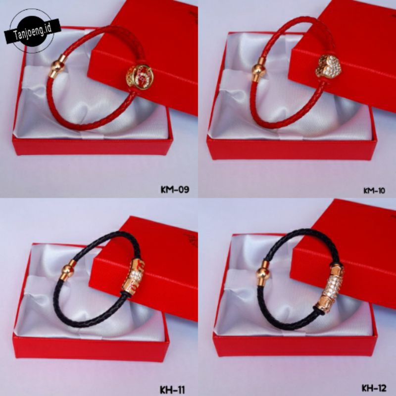 Gelang Tali Wanita Liontin Xuping Lapis Emas Gelang Tali Anak