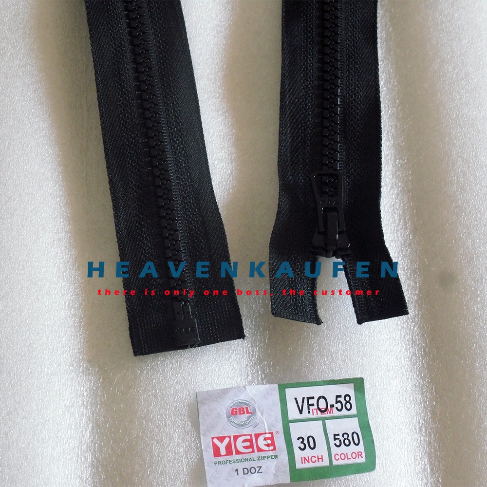 Resleting Vislon Merk YEE 30 inch/75 cm Hitam