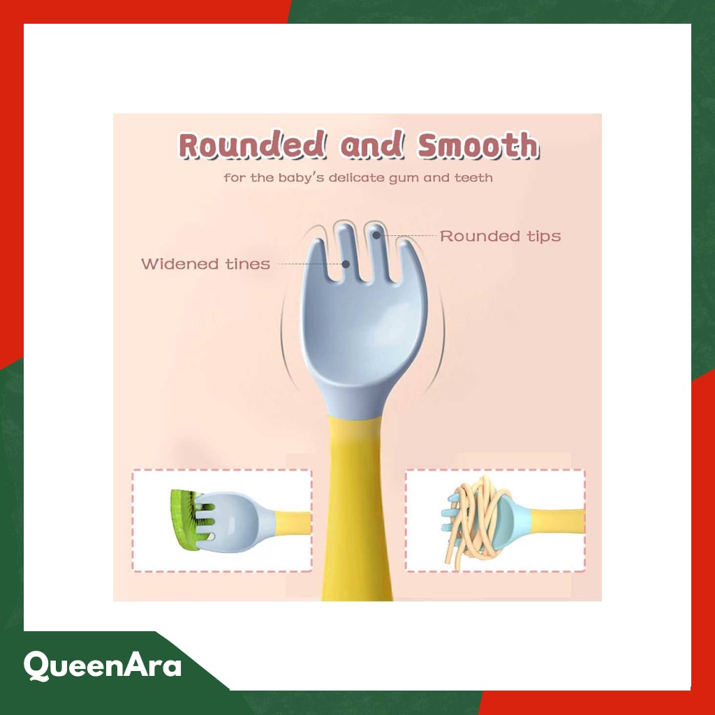 LOPE Sendok Garpu Bayi Soft Silicone Spoon - LP71