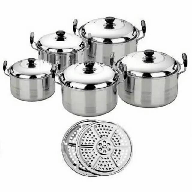 Set panci stainless steel + rangsangan