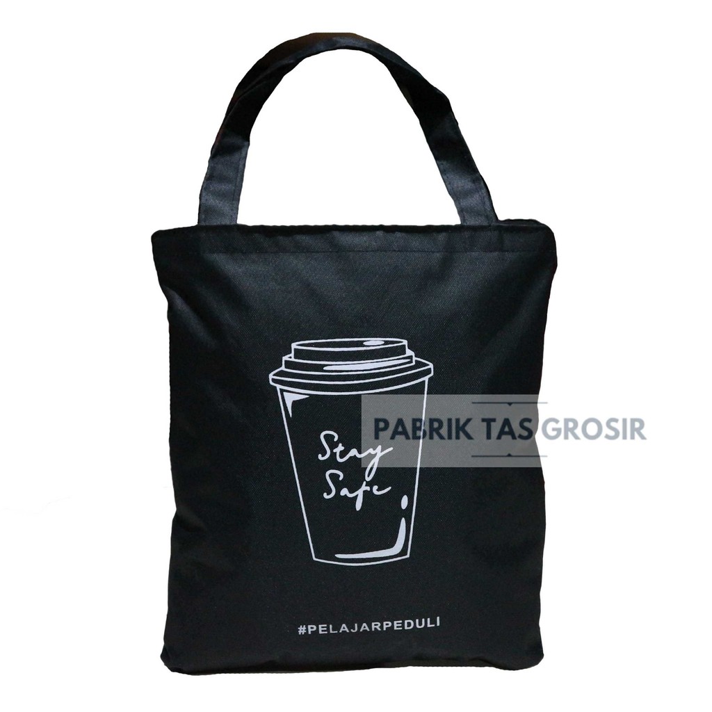 Jual Grosir Totebag Custom Murah Tas Sablon Bordir Seminar KIT Promosi Diklat Sponsor Bagus Kekinian