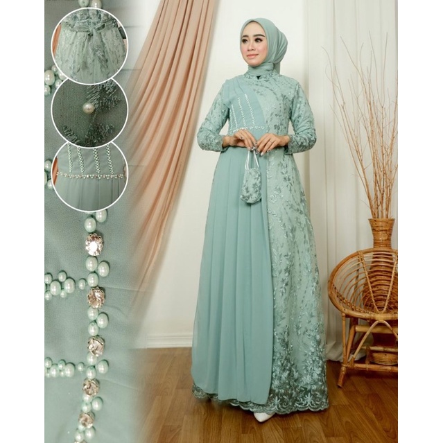 GAMIS DEVANA|GAMIS PESTA|GAMIS TERBARU|GAMIS KONDANGAN|GAMIS TILLE JUMBO|