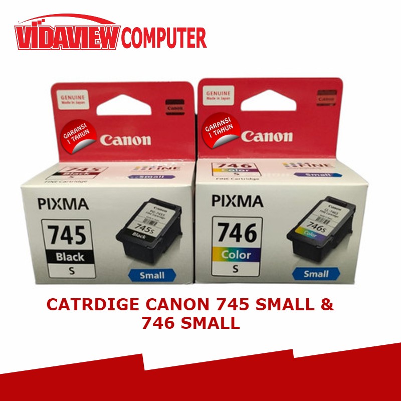 CATRIDGE CANON 745 &amp; 746 COLOR SMALL Compatible Printers MG2570S / MG3070S / MG2970 / MG3077S / MG2577S / MG2470 / iP2870S/TS207/ TS307 / TS3170 / TS3370