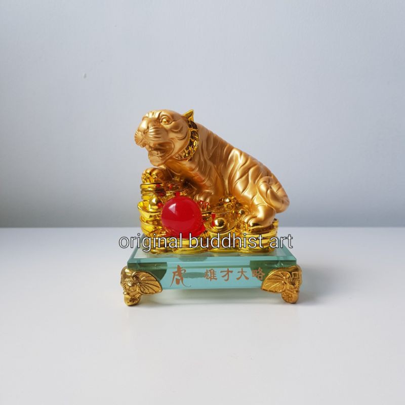 patung shio macan emas import