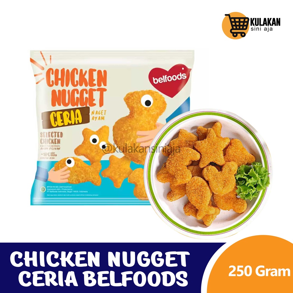 

Belfoods Chicken Nugget Ceria 250 Gram