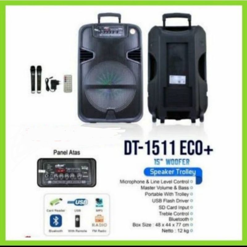 Speaker bluetooth portable dat 1511 ECO Plus