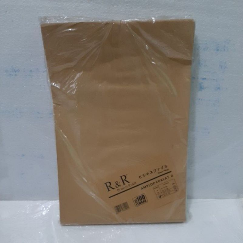 Jual Amplop Coklat Folio F R R X Cm Shopee Indonesia