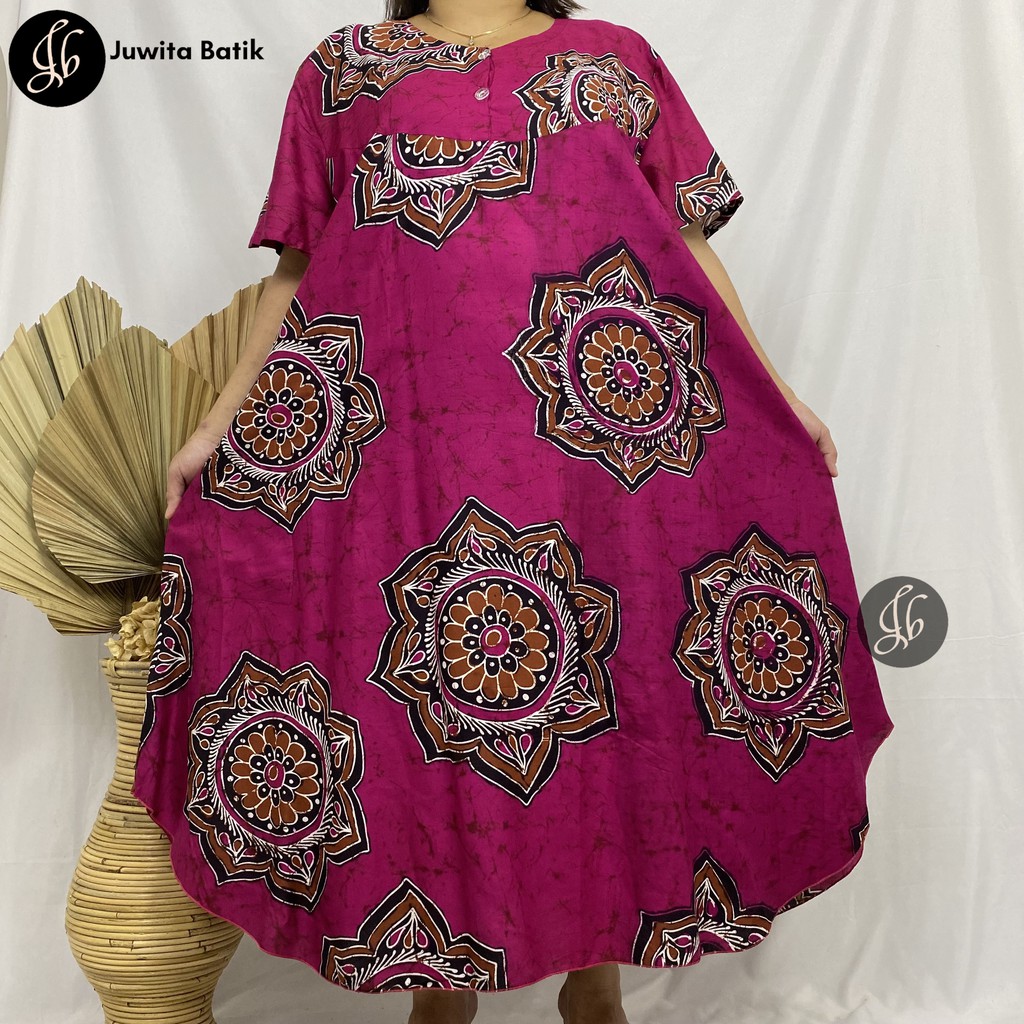 Juwita Batik - Daster Payung Jumbo Busui Friendly LD 130 3XL Super Jumbo Murah Terbaru PART-II